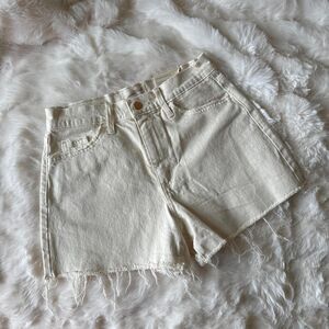Target Women's Cream and White Shorts